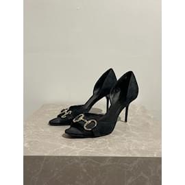 Gucci-GUCCI Talons T.UE 37 chiffon-Noir