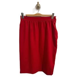 Lanvin-LANVIN  Skirts T.International M Wool-Red