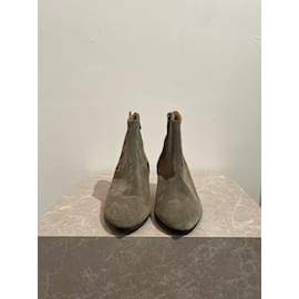 Isabel Marant-ISABEL MARANT  Ankle boots T.eu 38 Suede-Khaki