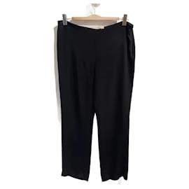 Valentino Garavani-VALENTINO GARAVANI  Trousers T.International L Silk-Black