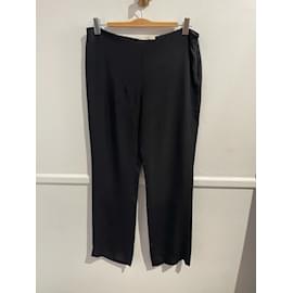 Valentino Garavani-VALENTINO GARAVANI  Trousers T.International L Silk-Black