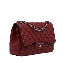 Chanel-CHANEL Sacs à mainCuir-Rouge