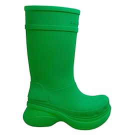 Balenciaga-Balenciaga Crocs Grass Green Eva Rain Boots-Green