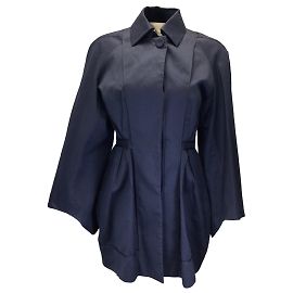 Stella Mc Cartney Trench di Stella McCartney in cotone e seta blu navy Blu
