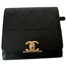 Chanel Timeless Wallet Black Dark brown