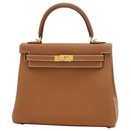 Hermès-hermes kelly 25-Brown