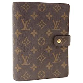 Louis Vuitton-Louis Vuitton COUVERTURE AGENDA FONCTIONNEL MM-Brown
