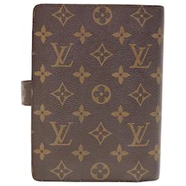 Louis Vuitton-Louis Vuitton COUVERTURE AGENDA FONCTIONNEL MM-Brown