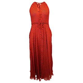 Diane Von Furstenberg-Diane von Furstenberg Polka-Dot Maxikleid aus roter Seide-Andere