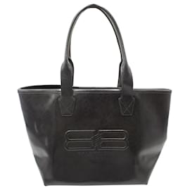 Balenciaga-Balenciaga BB Tote Bag in Black Leather -Black