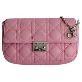 Dior-Christian Dior Miss Dior Promenade bag in pink leather-Pink