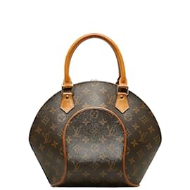 Louis Vuitton-Louis Vuitton Monogram Ellipse PM Handbag M51127 Brown PVC Leather in Very Good Condition-Brown