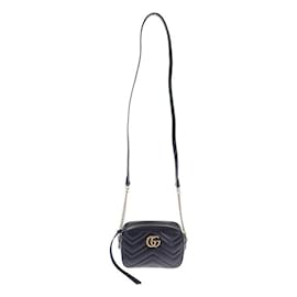 Gucci-Gucci Mini GG Marmont Crossbody Bag Leather Crossbody Bag 448065 in Excellent condition-Other