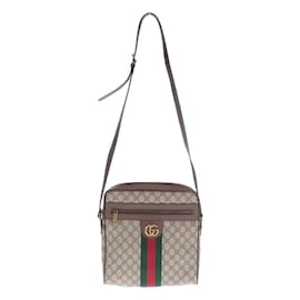 Gucci-Gucci GG Supreme Ophidia Messenger Bag Canvas Crossbody Bag 547934 in Good condition-Other