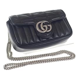Gucci-Super Mini GG Marmont Matelasse Crossbody Bag 476433-Other