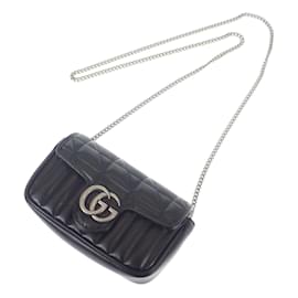 Gucci-Super Mini GG Marmont Matelasse Umhängetasche 476433-Andere