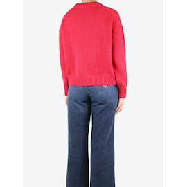 Autre Marque-Red cotton ribbed jumper - size S-Red