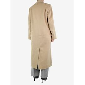 Autre Marque-Neutral double-breasted wool coat - size M-Other