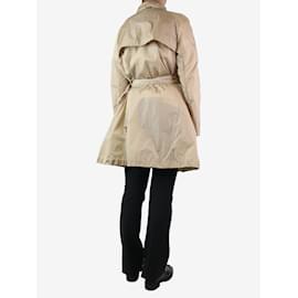 Moncler-Neutral nylon shell coat - size UK 14-Other