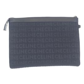 Céline-Logo Canvas Clutch Bag 10I312EL5.38SI-Other