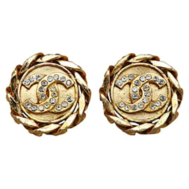 Chanel-Strass CC Clip On Earrings-Other