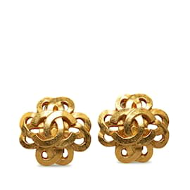 Autre Marque-CC Flower Clip On Earrings-Other