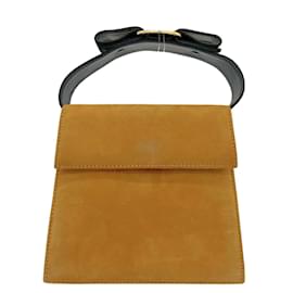 Autre Marque-Suede Vara Bow Handbag BC213104-Other