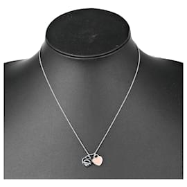 Autre Marque-lined Heart Tag Pendant Necklace-Other