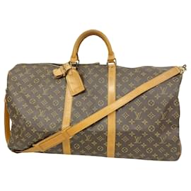 Louis Vuitton-Louis Vuitton Keepall Bandouliere 60-Brown