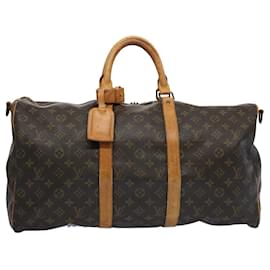 Louis Vuitton-Louis Vuitton Keepall Bandouliere 50-Marrone