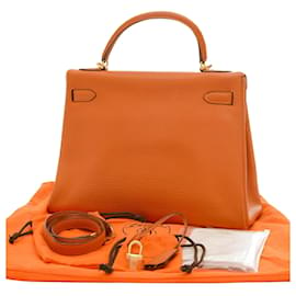 Hermès-Hermes Kelly 25-Naranja