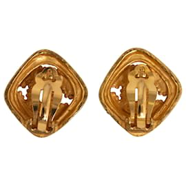 Chanel-Pendientes de clip Chanel Gold CC-Dorado