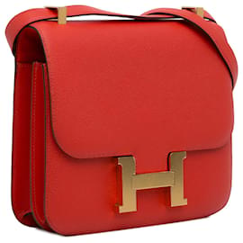 Hermès-Hermès Rouge Epsom Constance 24-Rouge