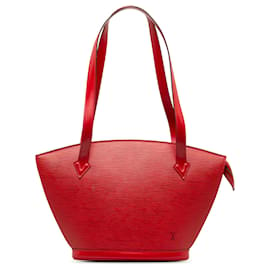 Louis Vuitton-Louis Vuitton Red Epi Saint Jacques PM Long Strap-Red