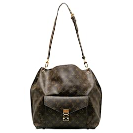 Louis Vuitton-Louis Vuitton Brown Monogram Metis Hobo-Brown