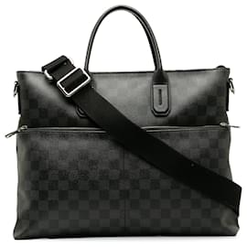 Louis Vuitton-Louis Vuitton Schwarzer Damier Graphit 7 Tage in der Woche-Schwarz