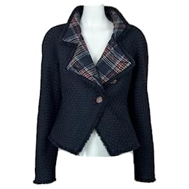 Chanel-Nova Paris / Edimburgo casaco de tweed preto-Preto