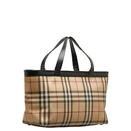 Autre Marque-House Check Canvas Handbag-Other