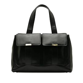 Yves Saint Laurent-leather 2 Front Pockets Handbag-Other