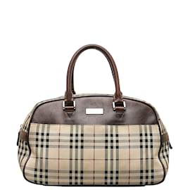 Burberry-House Check Canvas Boston Bag-Other