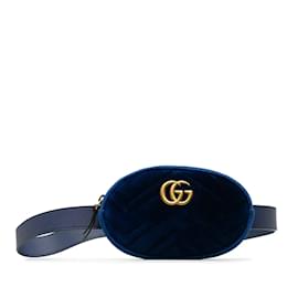 Autre Marque-Sac ceinture en velours matelassé GG Marmont 476434-Autre