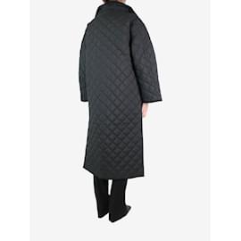 Totême-Black quilted coat - size XS-Black