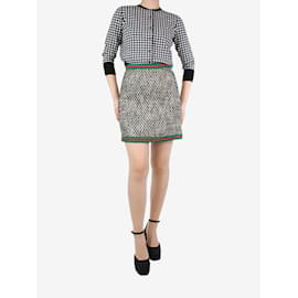 Gucci-Black tweed mini skirt - size UK 8-Black