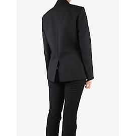 Joseph-Black double-breasted wool blazer - size UK 8-Black