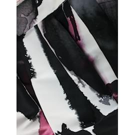 Alexander Mcqueen-Jupe midi plissée imprimée multicolore - taille UK 12-Multicolore
