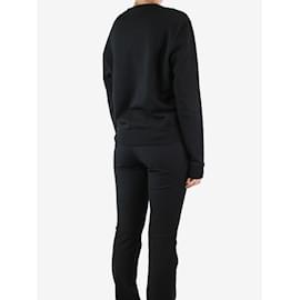 Saint Laurent-Schwarzes Sweatshirt mit Grafikdruck – Größe S-Schwarz