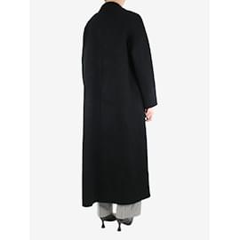 Autre Marque-Black wool maxi coat - size UK 10-Black