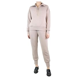 Autre Marque-Neutral half-zip pullover and cuff pants set - size S-Other