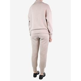 Autre Marque-Neutral half-zip pullover and cuff pants set - size S-Other
