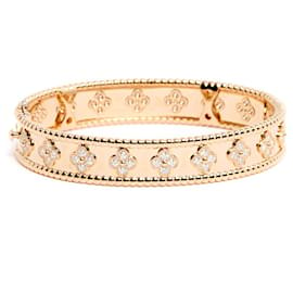 Van Cleef & Arpels-Van Cleef und Arpels VCA Armband Alhambra Perlee Gold Diamanten-Golden